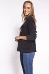 Czarna torba typu shopper zamszowa